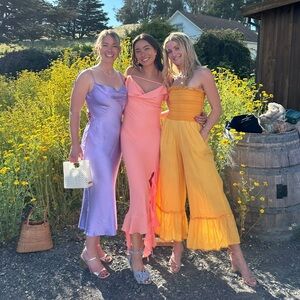 yellow gold romper jumpsuit